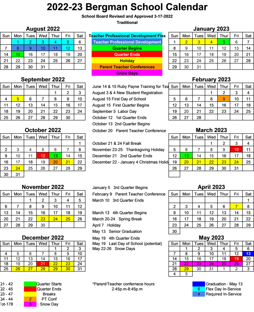 2022-23 District Calendar